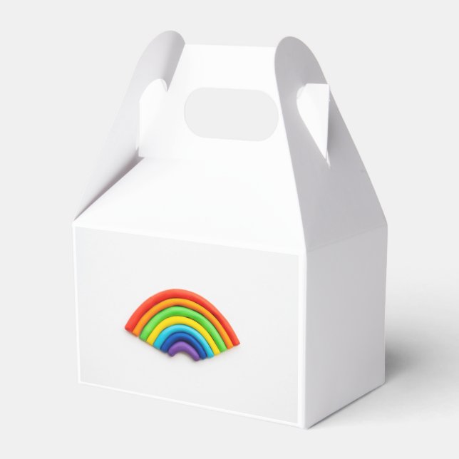 DoughDelight: Rainbow Play Dough Favour Boxes (Back Side)