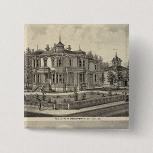 Dougherty, Murphy residences 15 Cm Square Badge