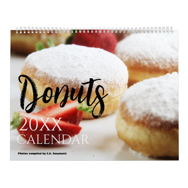 Doughnut 2027 Wall Calendar Gift Dougnnut Shop (Cover)
