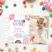 Doughnut 5h Birthday Party Doughnut Five Is Sweet