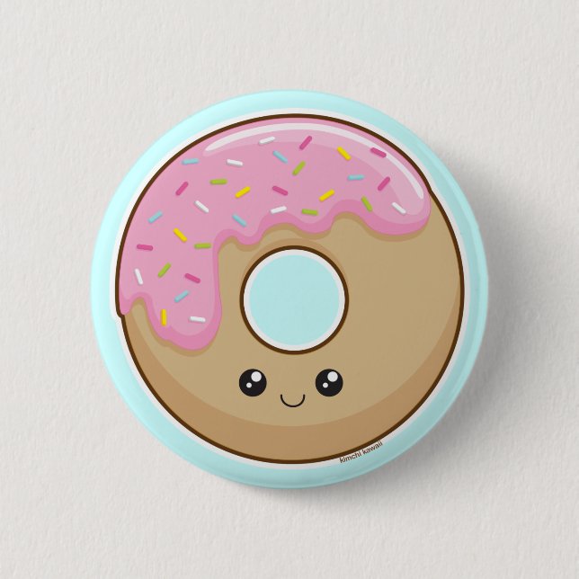 Doughnut 6 Cm Round Badge (Front)