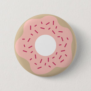 Doughnut 6 Cm Round Badge