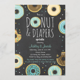 Doughnut and Diapers Sprinkle invite Boy Coed show