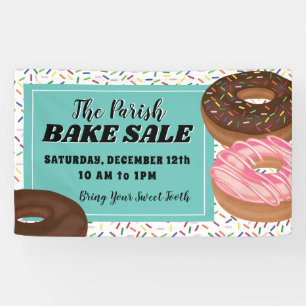 Doughnut and Sprinkles Bake Sale Banner