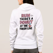 Doughnut at the Finish Line Funny Fitness Motivati