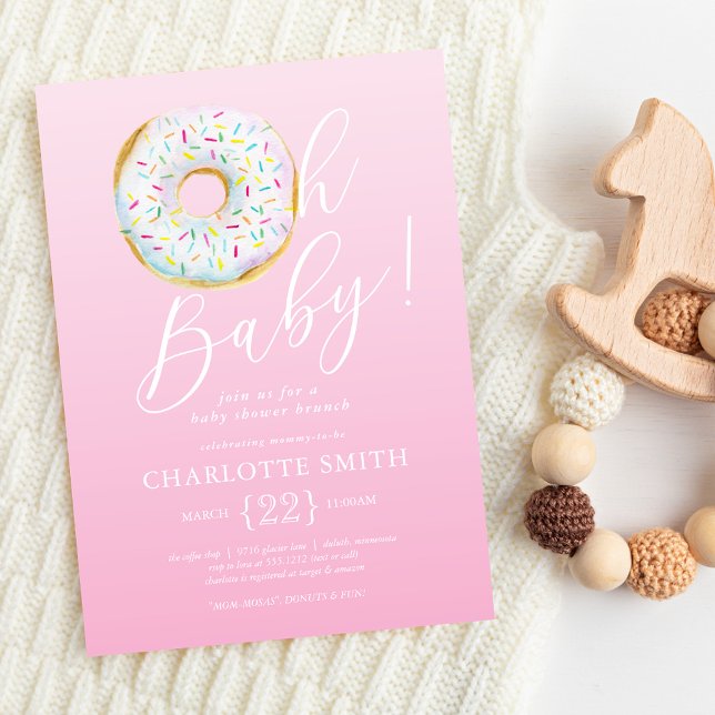 Doughnut Baby Shower Invitation (Creator Uploaded)