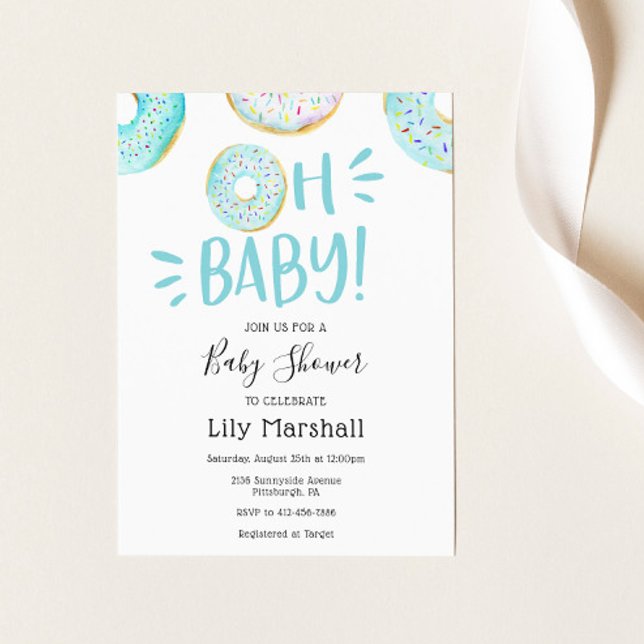 Doughnut Baby Shower Invitation (Creator Uploaded)
