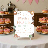 Doughnut Baby Shower Party Favour Table Sign