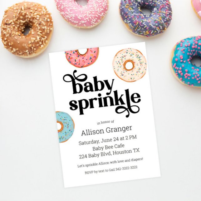 Doughnut Baby Sprinkle Invitation (Creator Uploaded)