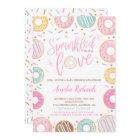 Doughnut Baby Sprinkle Invitation Sprinkled With L