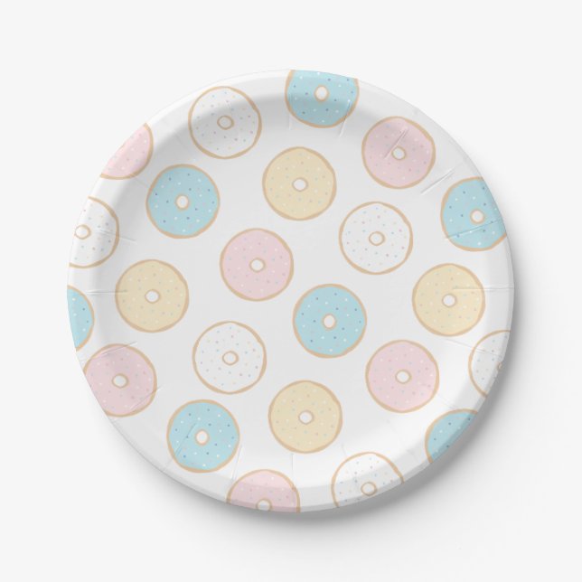Doughnut Baby Sprinkle Paper Plate (Front)