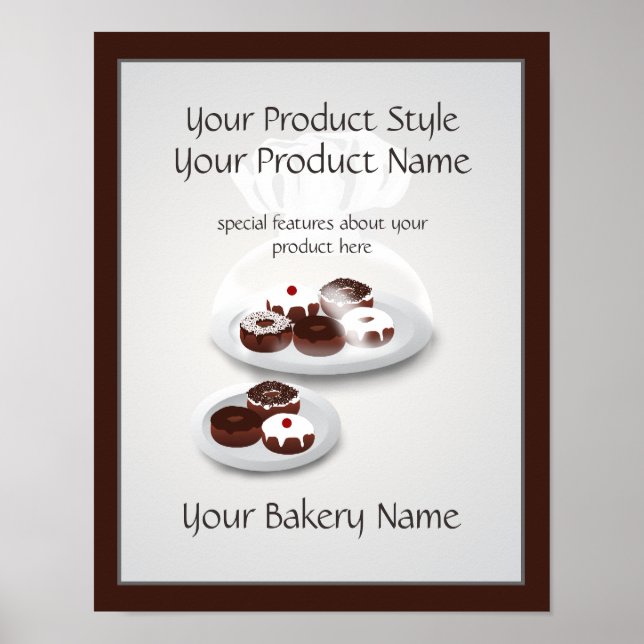 Doughnut Bakery Baker Shop Product Sign (Front)