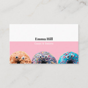 Doughnut Bakery Dessert Sweet Cute Business Card