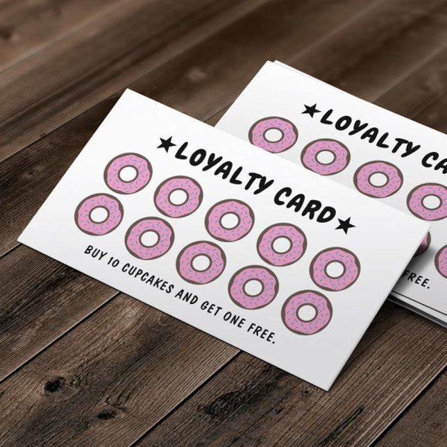 Doughnut Bakery Reward Card Loyalty Card (Creator Uploaded)