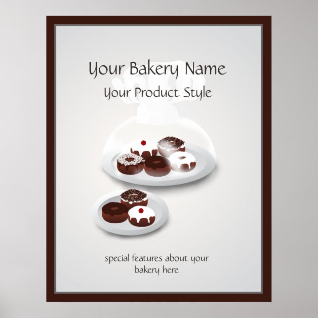 Doughnut Bakery Shop Floor Sign (Front)
