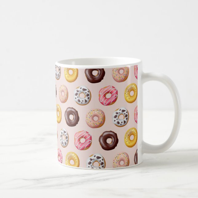 Doughnut Bakery Shop Pattern Coffee Mug (Right)