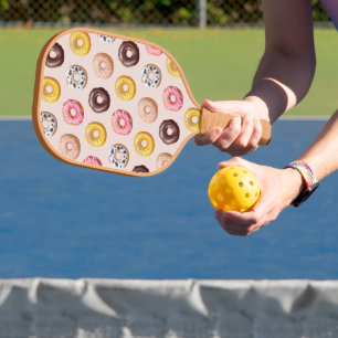 Doughnut Bakery Shop Pattern Pickleball Paddle