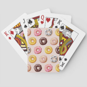 Doughnut Bakery Shop Pattern Playing Cards