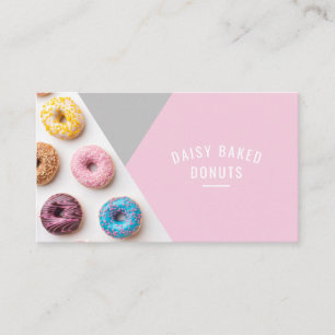 Doughnut Bakery Sweets Chef Desserts Business Card