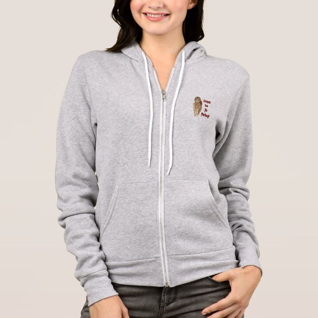 Doughnut be fo ferious owl hoodie (Front)