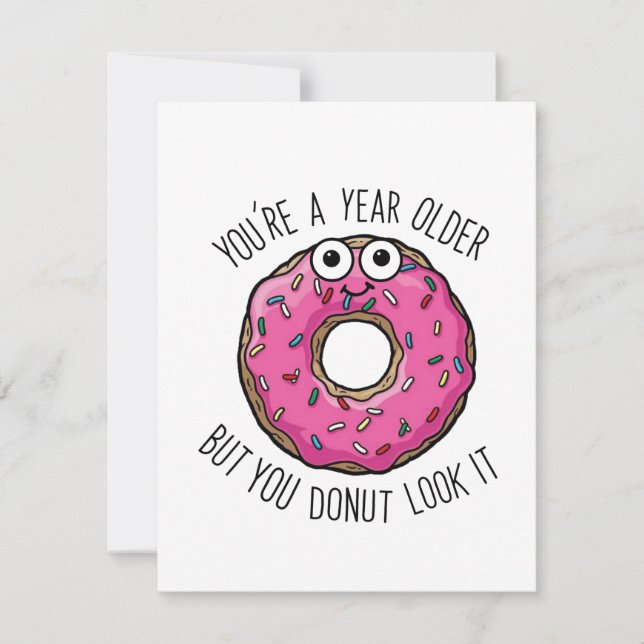 Doughnut Birthday Card (Front)