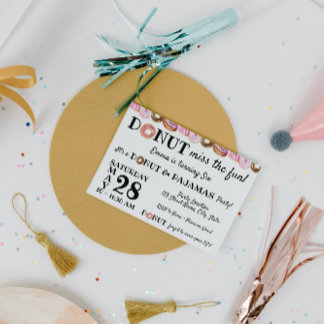Doughnut Birthday Invitation