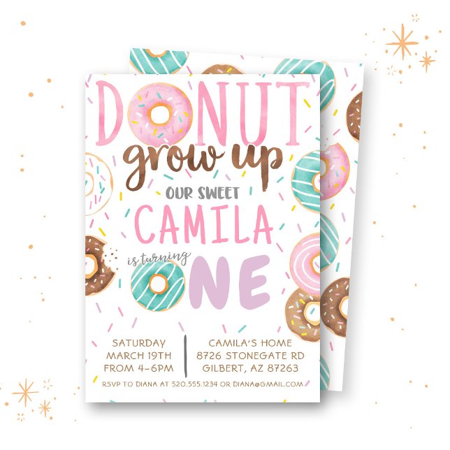 Doughnut Birthday Invitation (Creator Uploaded)