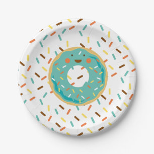 Doughnut Birthday Paper Plates