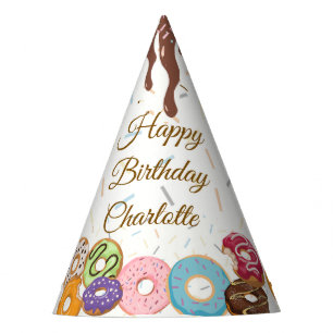 Doughnut Birthday Party   Colourful Sprinkle Dough Hat