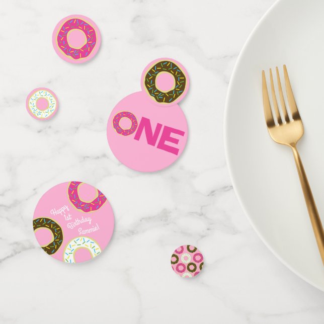 Doughnut Birthday Party Confetti (Group)