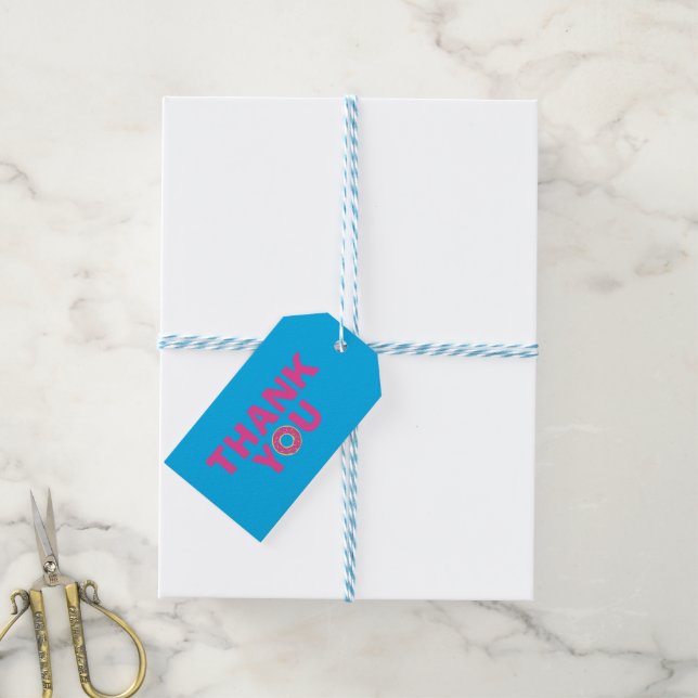 Doughnut Birthday Party Gift Tags (With Twine)
