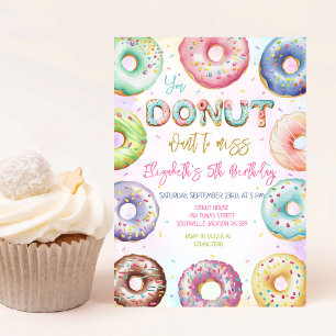 Doughnut Birthday Party Invitation