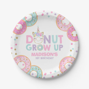 Doughnut Birthday Party Paper Plate Doughnut &
