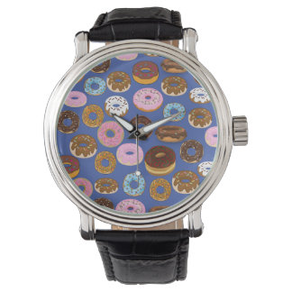 Doughnut Blue Design Watch