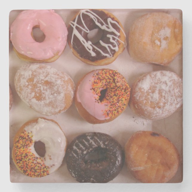 Doughnut Box! Stone Coaster (Front)