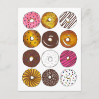 Doughnut Breakfast Brunch Birthday Party Invitatio
