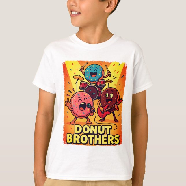 Doughnut Brothers Rock Band T-Shirt (Front)