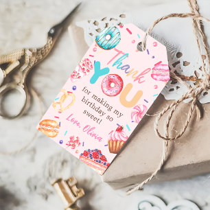 Doughnut Candy Birthday Party Gift Tag