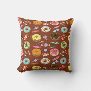 doughnut & candy cushion