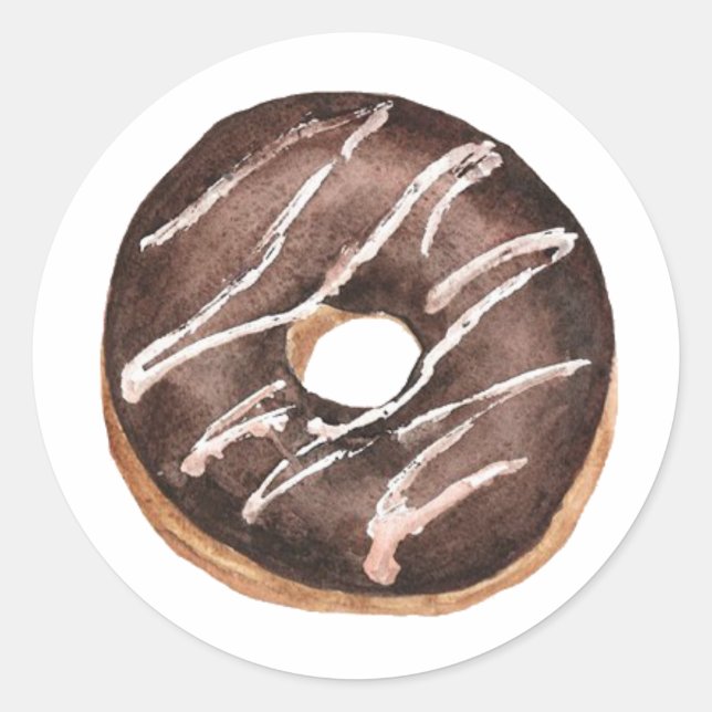 Doughnut Classic Round Sticker (Front)