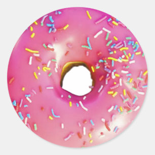 Doughnut Classic Round Sticker