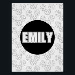 Doughnut Colouring Name Poster<br><div class="desc">Doughnuts for colouring with Name Poster</div>