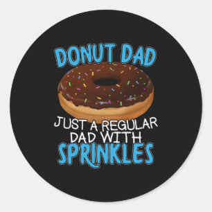 Doughnut Dad - Doughnut Lover with Sprinkles Classic Round Sticker