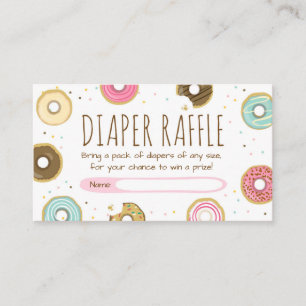 Doughnut Diaper Raffle card Doughnut Sprinkle Diap