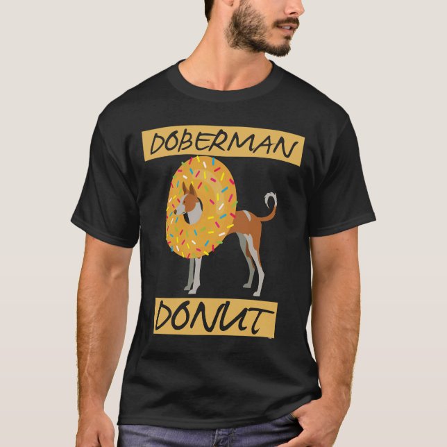 Doughnut Doberman T-Shirt (Front)