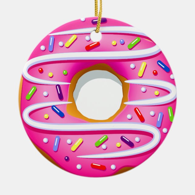 Doughnut - Doughnut - SRF Ceramic Tree Decoration (Front)