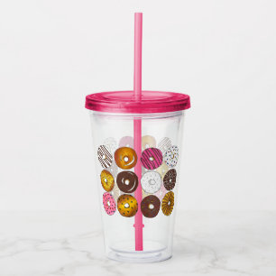 Doughnut Dozen Breakfast Food Pastries Doughnuts Acrylic Tumbler