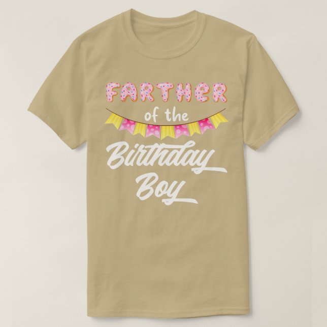 Doughnut Farther Of The Birthday Boy T-Shirt (Design Front)