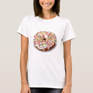 Doughnut festive on white T-Shirt