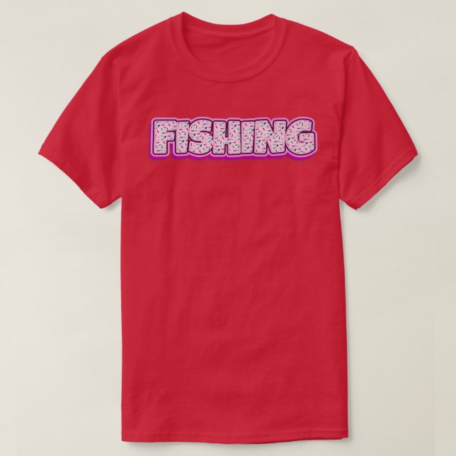 Doughnut Fishing Baker Doughnuts Lover Baking Fish T-Shirt (Design Front)